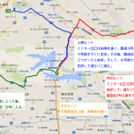 高速道路の各ICから西武ドームへのアクセス